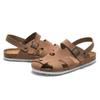 2026  Spring Summer Men's Cork Sandals Water Pine Sandals Two Wear Men's Beach Shoes Wear Frosted Outside