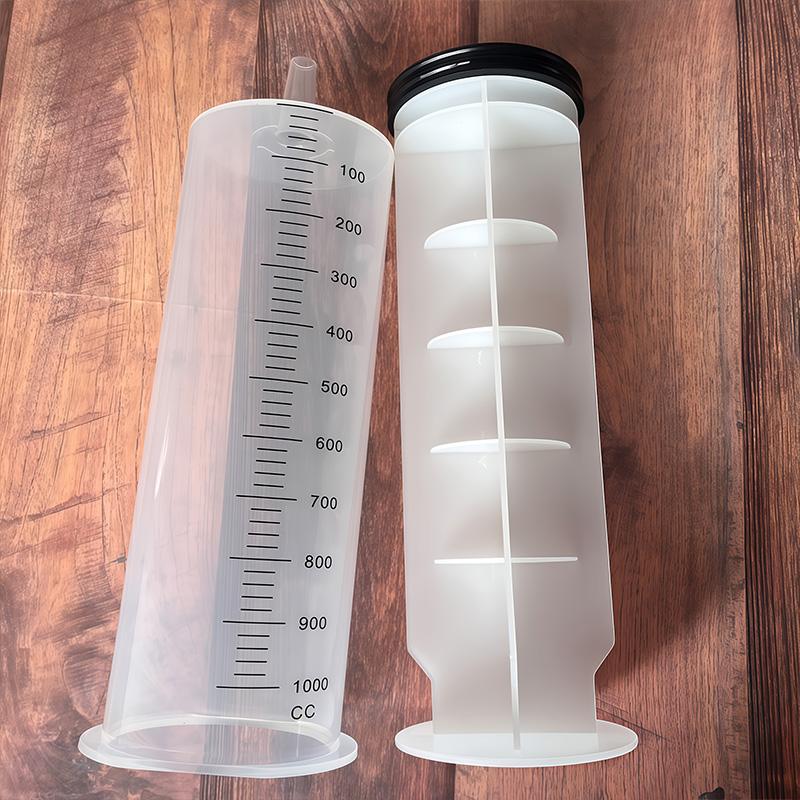 1000ml Large Syringe Set, for Scientific Laboratory, Liquid, Plant Irrigation, Ink, Aquarium Water Change, Large Animal Feeding Multi-functional