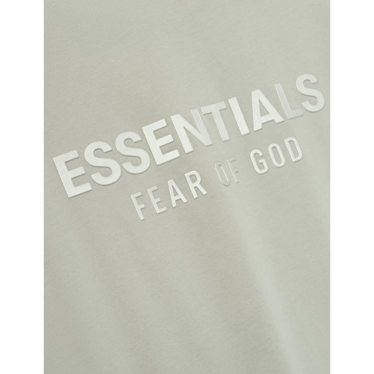 Fear of God Essentials Classic Long Sleeve Tee Abbey Stone Men Tops Tan 125SP254206F