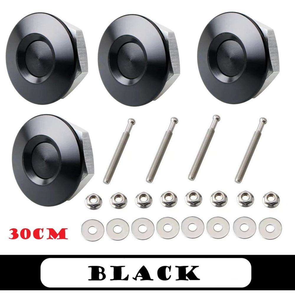 4Pcs 25/30/32mm Car Push Button Bonnet Hood Pin Quick Release Latch Lock Clip Kit Aluminum Engine Exterior Parts Universal