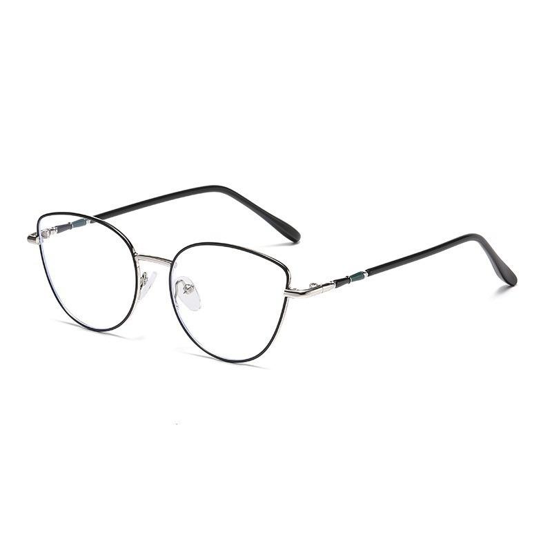 Cat Eye Glasses for Women Flat Light Blue Light Protection Student Frame Style Optical Glasses