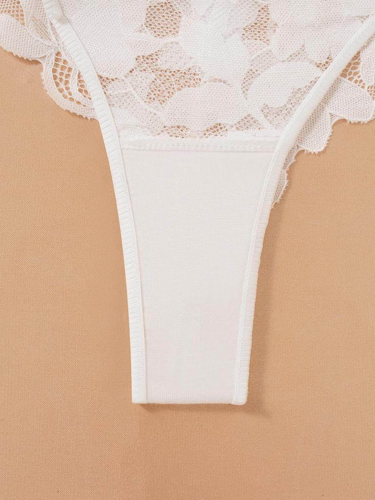Plus Size Sexy Russian Lace Bra & Thong Set