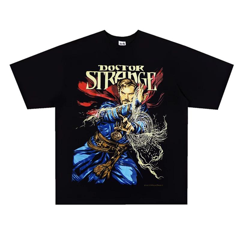 

Doctor Strange Mystic Arts TShirt Oversized Cotton Retro Punk Fashion Crew Neck Short Sleeve Top for Men and Women Marvel XL