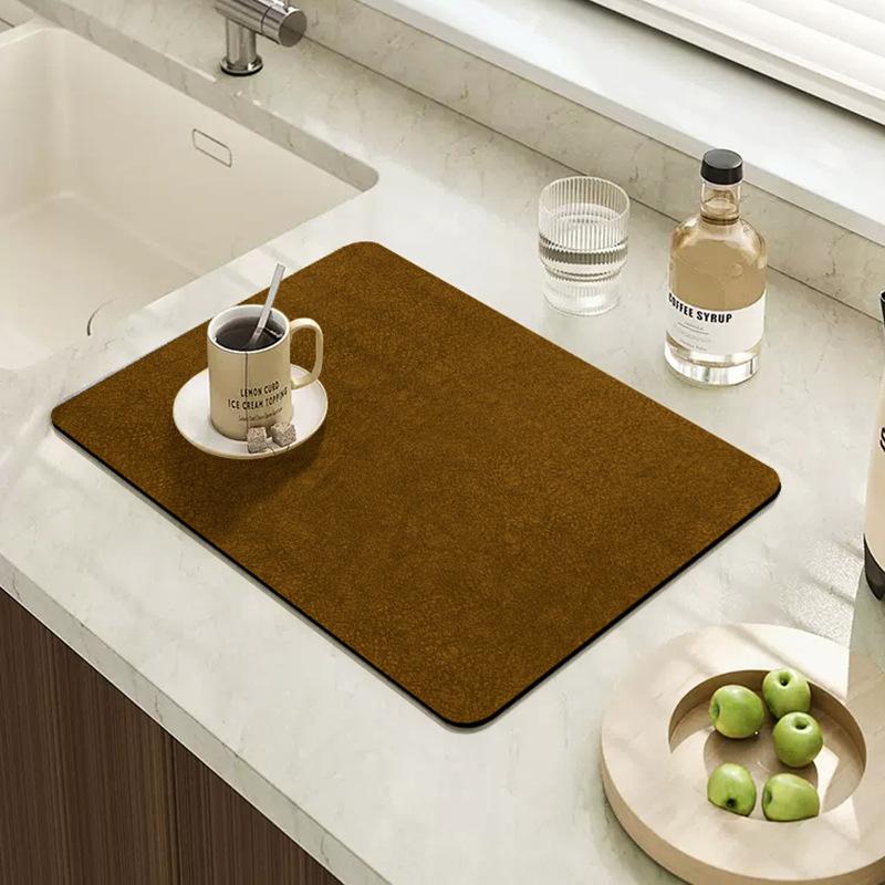 Кухонный впитывающий коврик Защитный коврик для столешницы Диатомовый грязепоглощающий быстросохнущий коврик Теплоизоляционный коврик Нескользящий коврик Коврик для мытья посуды 3040CM 1639₽