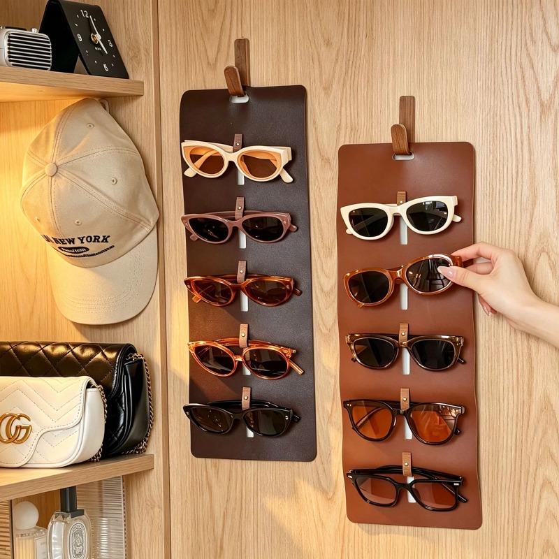 Glasses Storage Bag, Wall-mounted Sunglasses Display Stand, Multi-layer Portable Sunglasses Storage Bag