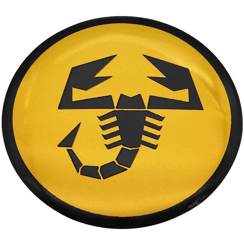 4pcs Hot sale Abarth 56mm logo car emblem Wheel Center Hub auto Rim refit dust-proof badge covers sticker styling accessories