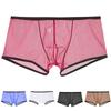 Pánské průhledné boxerky Rychleschnoucí síťovina Ultratenké S nízkým pasem Průhledné Sexy spodní prádlo