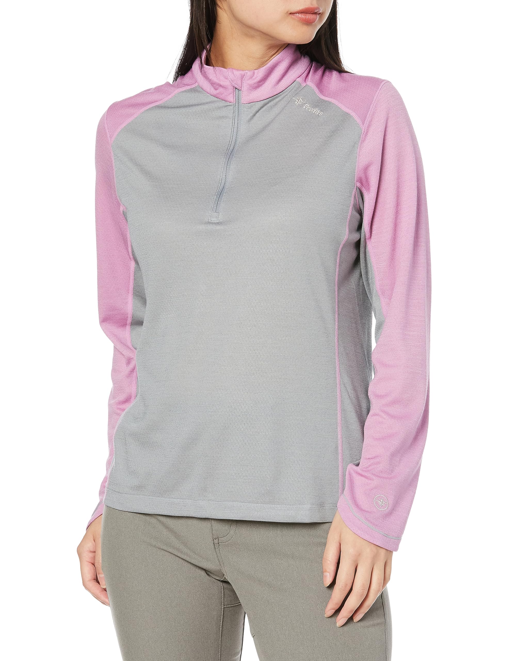 

Мужская футболка Foxfire TS Wool на молнии до середины, светло-серая, влагоотводящая, быстросохнущая, мериносовая шерсть