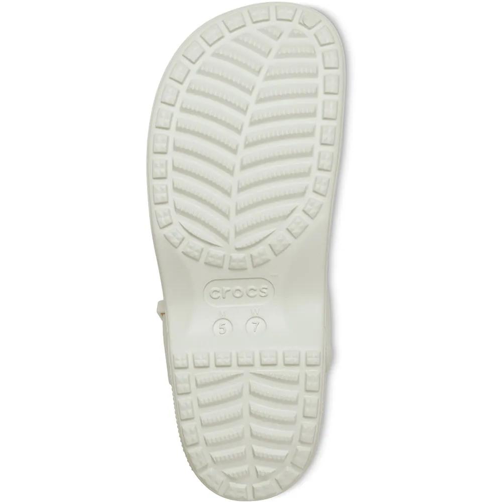 Crocs Classic Mary Jane Clogs Adjustable Strap Beige