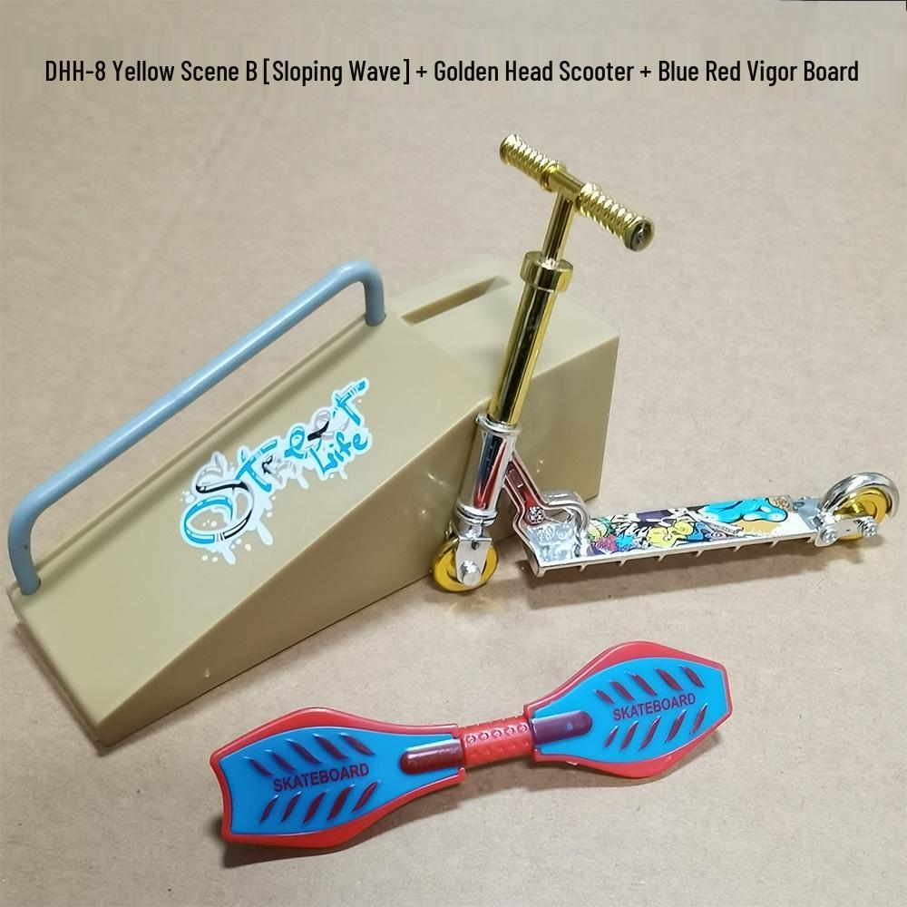 Mini Finger Bike and Skateboard Toy Set