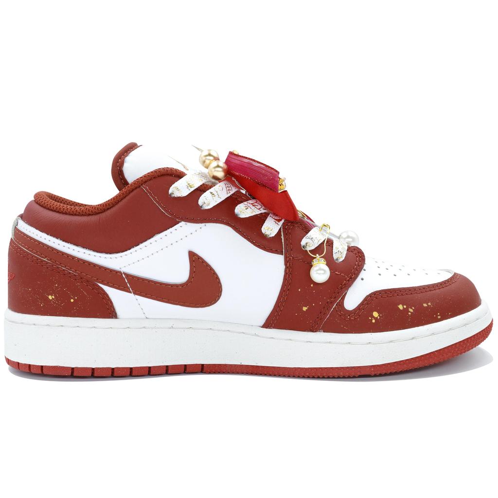 Jordan Air Jordan 1 Low Slip Resistant Low Top Vintage Basketball Shoes Men's China Red FJ3459-160(Team204-)