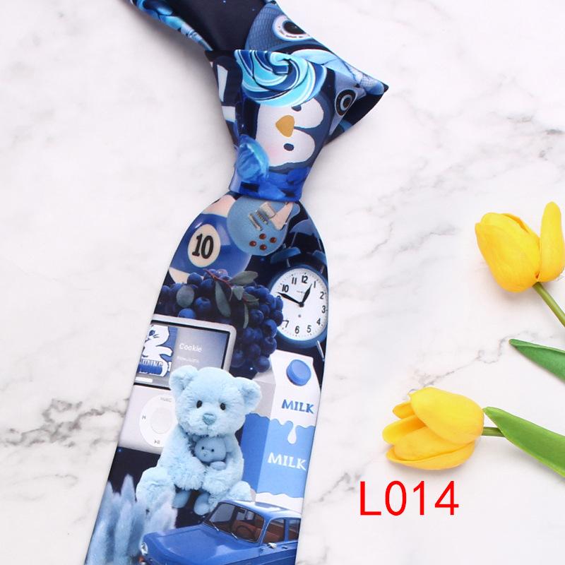 Rael Мужской галстук Деловой галстук из полиэстера Галстук с мультяшным персонажем Свадебный Повседневный галстук