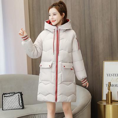 Women Winter Warm Coat Fashion Hooded Down Jacket Cotton Padded Long Female Zipper Outerwear