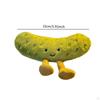 Cute Pickle Stuffed Animal Vegetable Toy Doll for Friends Coworkers Children 15cm
