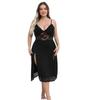 European & American Women's Plus Size Lace Camisole Dress - Sexy, Casual, Mini Nightdress