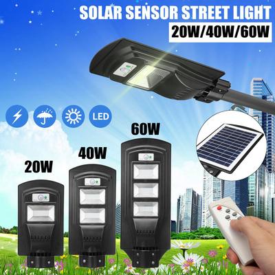 40/60/90W Solar LED Wall Lamp Street Light Radar Motion 2 In 1 Constantly Bright & Induction Solar Sensor Remote Control