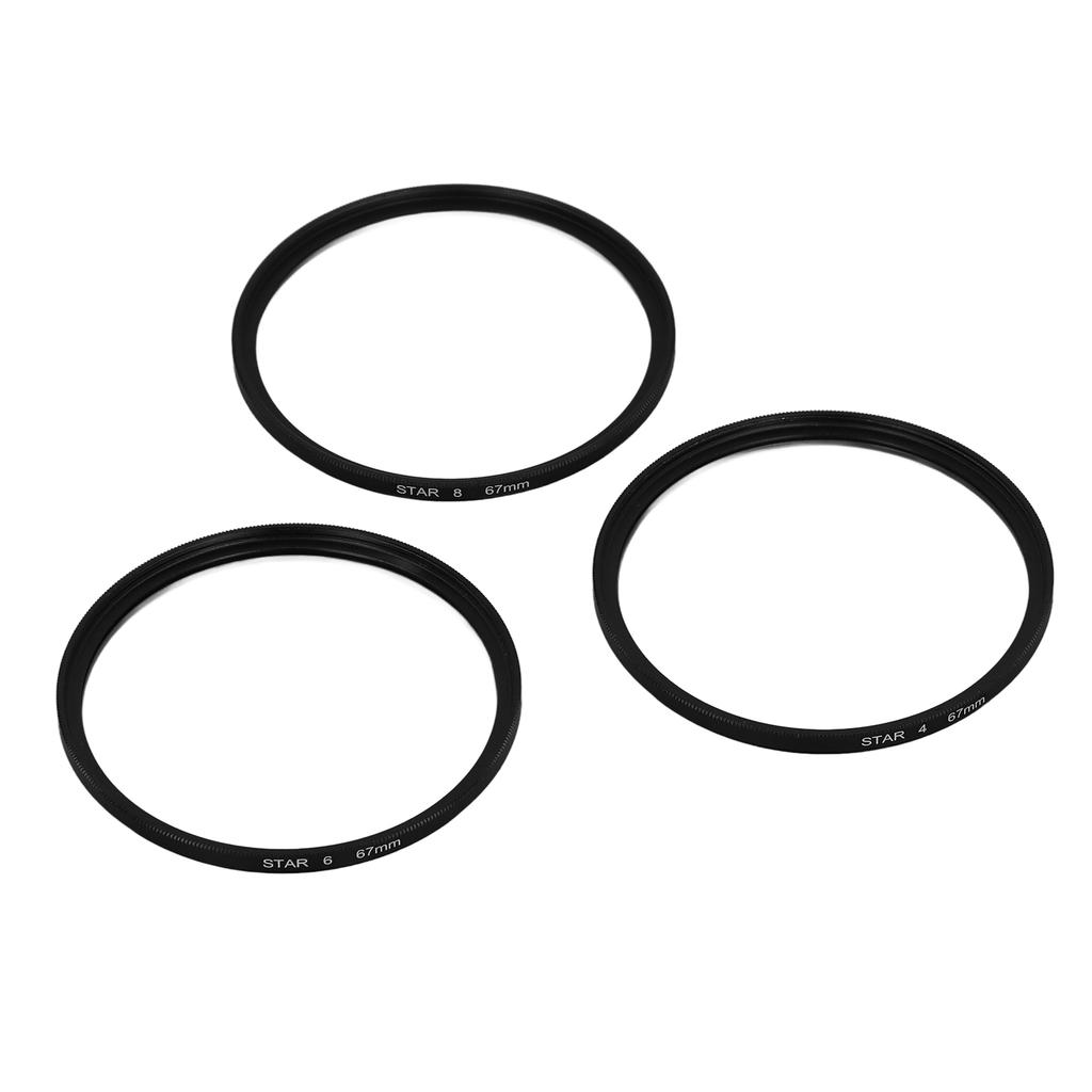 67mm Star Filter 4 6 8 Points HD Coating Slim Starburst Lens Filter for Micro SLR Camera