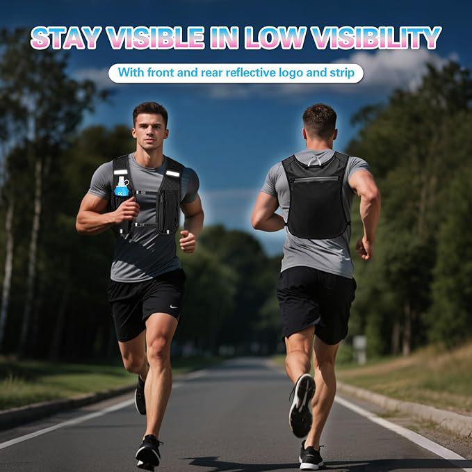 Lightweight Running and Cycling Backpack with Phone Holder for Outdoor Activities