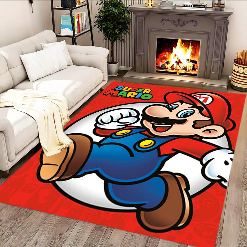 Super Mario Adventure for Living Room Rug, Bedroom, Study Room, Hallway Decoration, Perfect for Home Decoration or Holiday Gifts