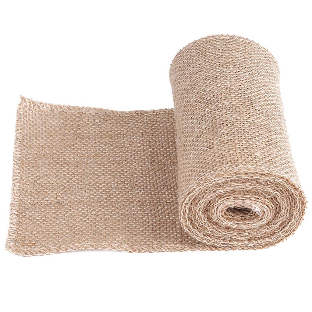 Burlap Roll Decorative Jute Hessian Fabric For Making Christmas Party Ornaments (width: 10cm)