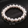 Elegant White Pearl Bracelet for Women, Classic Round Simulated Pearl Bangle, Dainty Wedding Bridal Jewelry, Gift for Mom, Mother's Day Gift