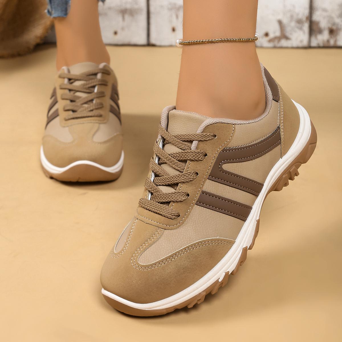 

Fashion Women Sneakers 2025 New Autumn Large Size Casual Women Shoes Lightweight Simple Designer Style Sneakers Women Zapatos De Mujer 36 коричневий
