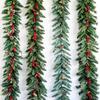 Christmas Encryption 2.7m Flocked Vine Door Hanging Decoration