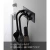 Yamazaki Magnetic Umbrella Hanger, Black, Approx. W20 X D5.5 X H9cm, Tower Umbrella Stand, Slim, Space-Saving, for Entryways, 3075