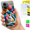Etui Do Honor X7D / 400 Smart Obudowa Foto Case Plecki Królik + Szkło 9H