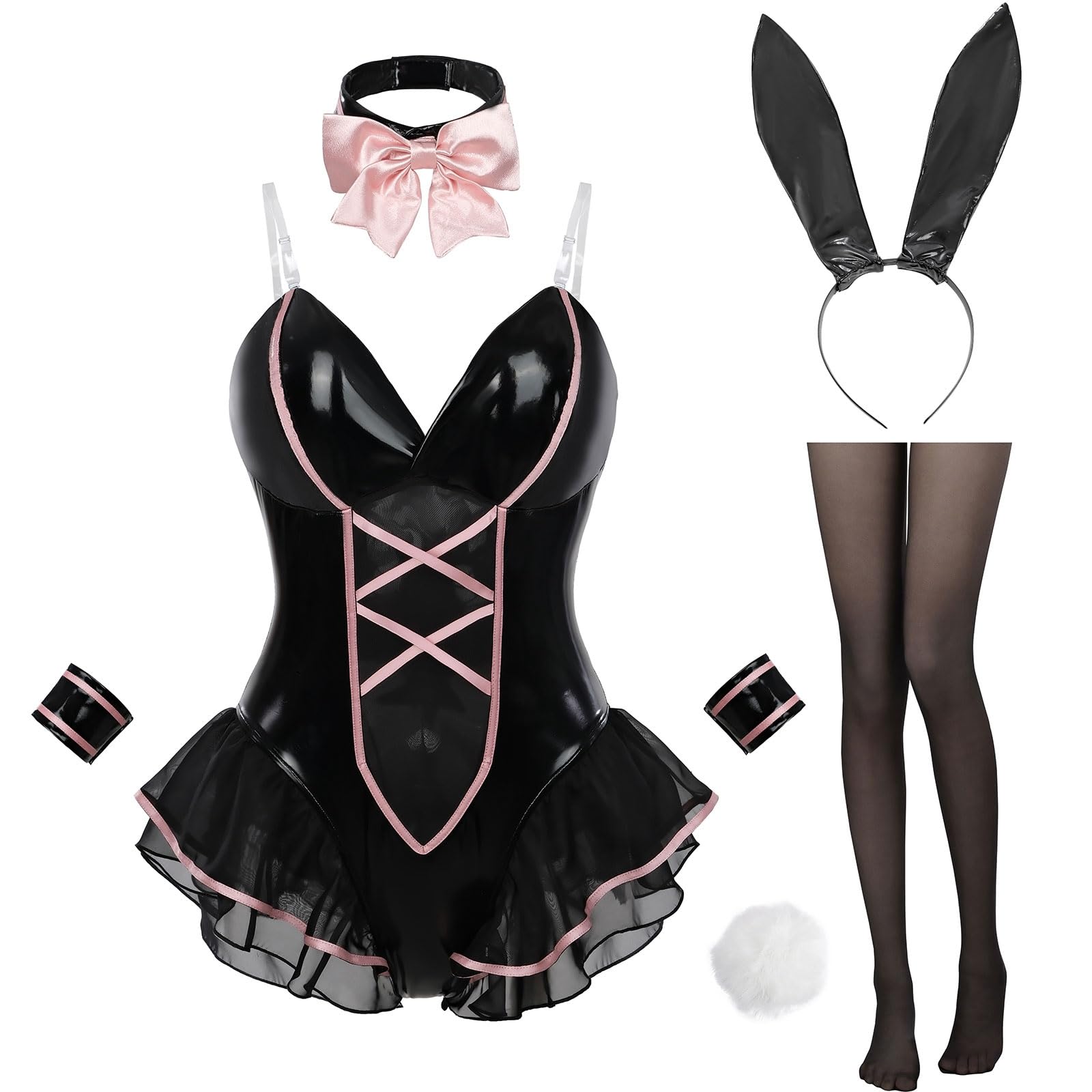 

Косплей Девушки-Кролика Плюс Костюм Кролика с Бантом Фотосессия на Хэллоуин Бант [Отличное Качество] Костюм, Размер, Галстук, Высокий Вырез, Костюм, Мероприятие, (Black Tie,