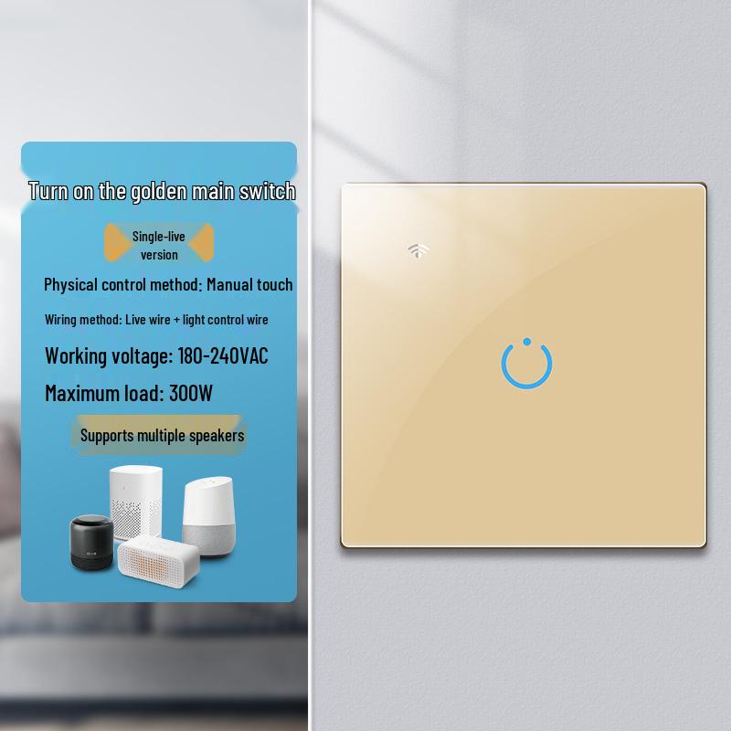 Zhengshang C4 Graffiti Smart WiFi+RF Switch, EU Standard, Voice-Controlled for Alexa & Google.