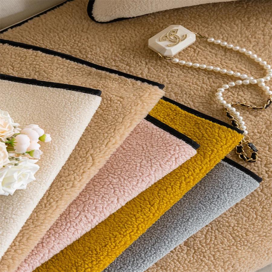 2025 New Cashmere Sofa Cushion Winter Thickened Plush Cushion Non-slip Sofa Cover Cover Cloth