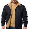 Men's Outdoor Casual Loose-Fit Fleece-Lined Cotton Work Jacket