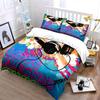 Colorful Music Theme Decor Set Soft Skin-Friendly Bedding Set Includes 1 Duvet Cover And 2 Pillowcase Gift