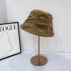 Early Autumn New Big Eaves High-end Pleated Bucket Hat Niche Design Sunshade Bucket Hat