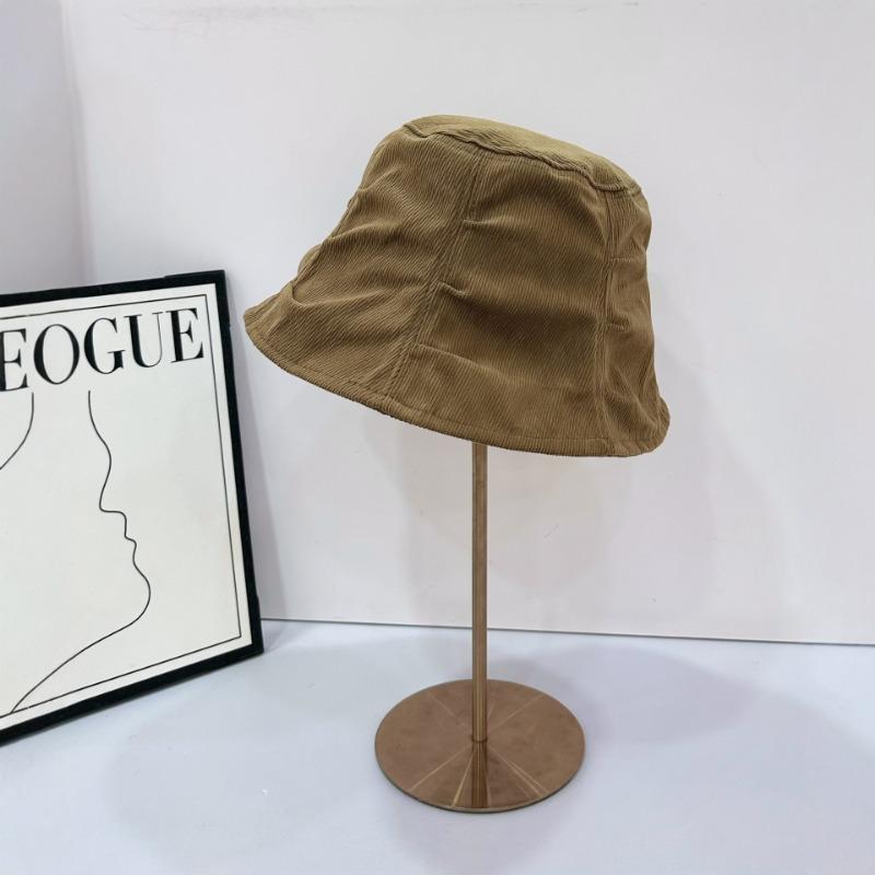 Early Autumn New Big Eaves High-end Pleated Bucket Hat Niche Design Sunshade Bucket Hat