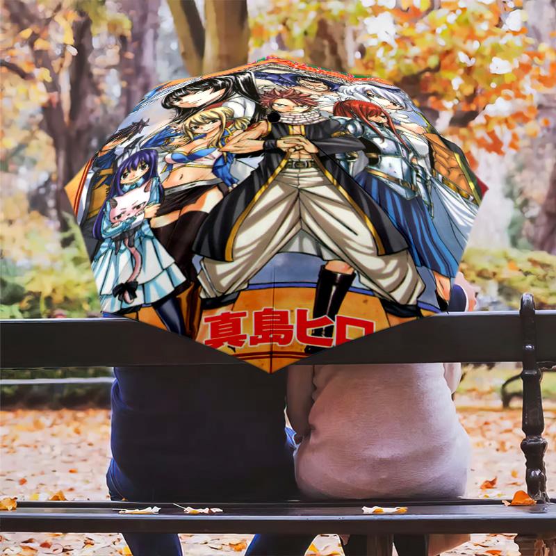 Fairy Tail Adventure Folding Umbrella Portable Travel Gift Umbrella Umbrella