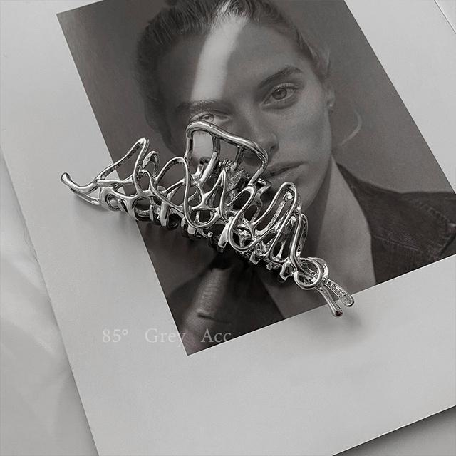 Simple Metal Geometric Hair Claw Clips Elegant Geometric Hair Accessories Cross Crab Bath Clip For Women Girl Headwear