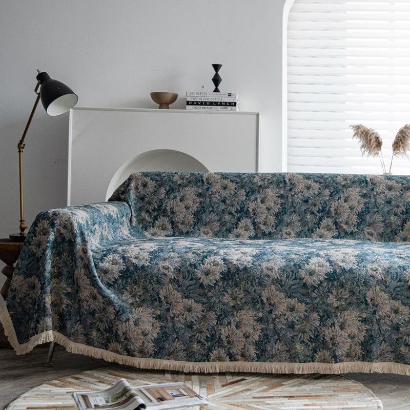 Retro-Modern Minimalist Luxury Sofa Throw—Versatile Sofa Cover—Full-Coverage, Thick Jacquard Sofa Cover