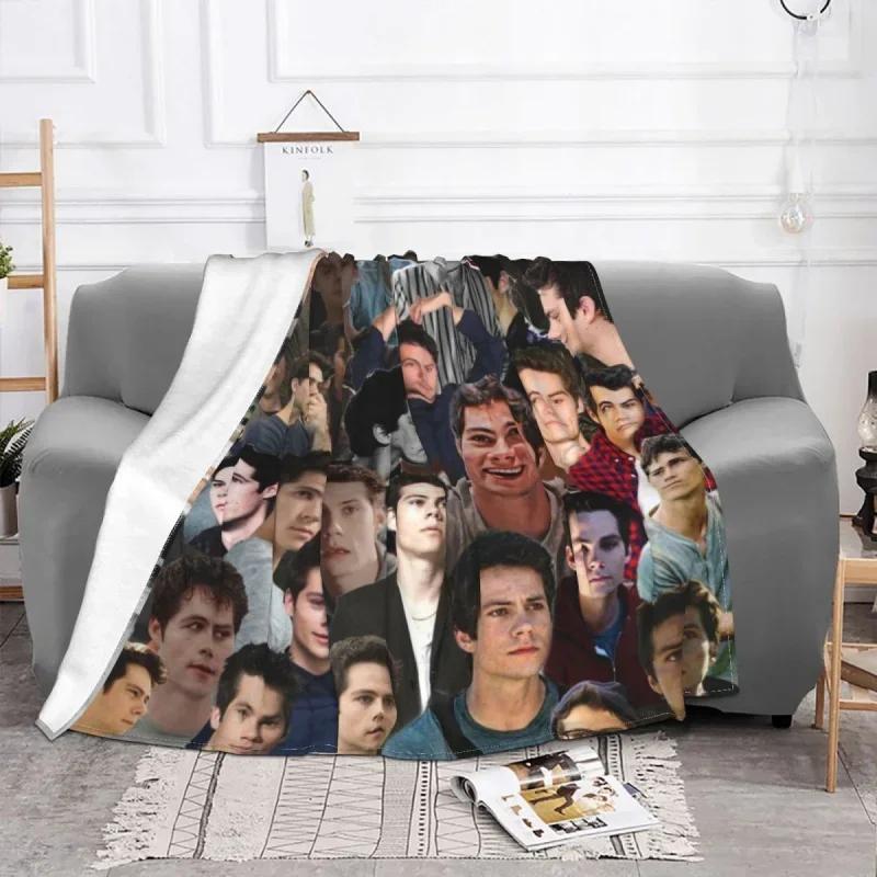 Dylan O'brien Collage Thick Blanket Fce All Season Soft Unisex Throw Blanket for Bed Sofa Camp Office