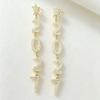 1 Pair/Set Fashion 2027 Digital Earrings 2027 Number Pendant Earrings  Celebration Holiday