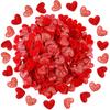 Tatuo 300 Pcs Valentine's Day Felt Hearts Decoration Glitter Felt Hearts Confetti Mini Heart Shapes Decorative Confetti for DIY Crafts Valentines