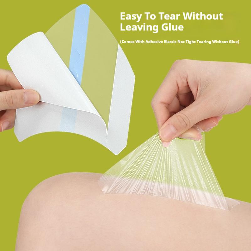 10PCS V-Shaped Thigh Patch Invisible Sweat Barrier Prevent Friction Stretch Thigh Protector Slow Pressure Waterproof Patch