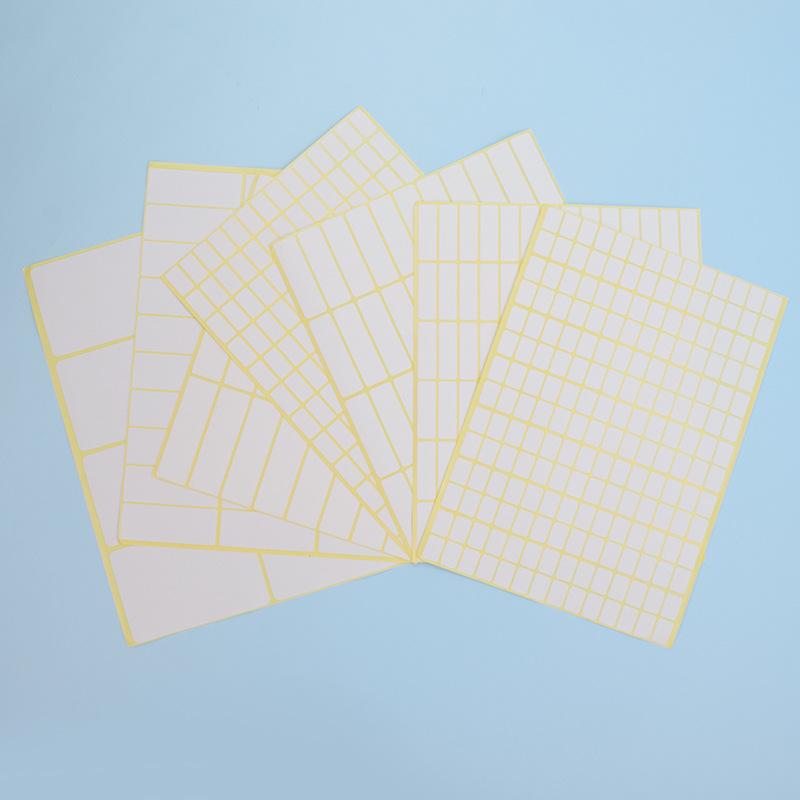 A5 Selbstklebende Weiße Leere Etiketten Aufkleber zum Drucken und Handschrift