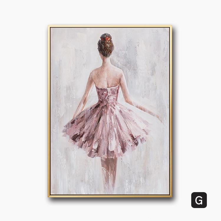 Modern Canvas Painting Ballet Girl Poster Dancing Girl Posters and Prints for Living Room Bedroom Home Decor Wall Art Cuadros