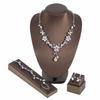 Elegant Crystal Flower Bridal Necklace Set - Fashionable European & American Jewelry Accessories