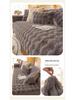 Rabbit Plush Thickened Non-Slip Winter Sofa Cushion Cover