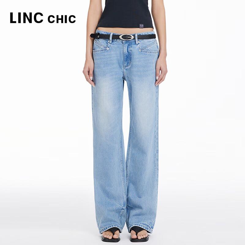 

Women s Mid-High Waist Loose Straight Leg Jeans 27