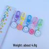 HyunA Style Smiley Face Pendant Keychain - Candy Color Dopamine Accessories for Bags