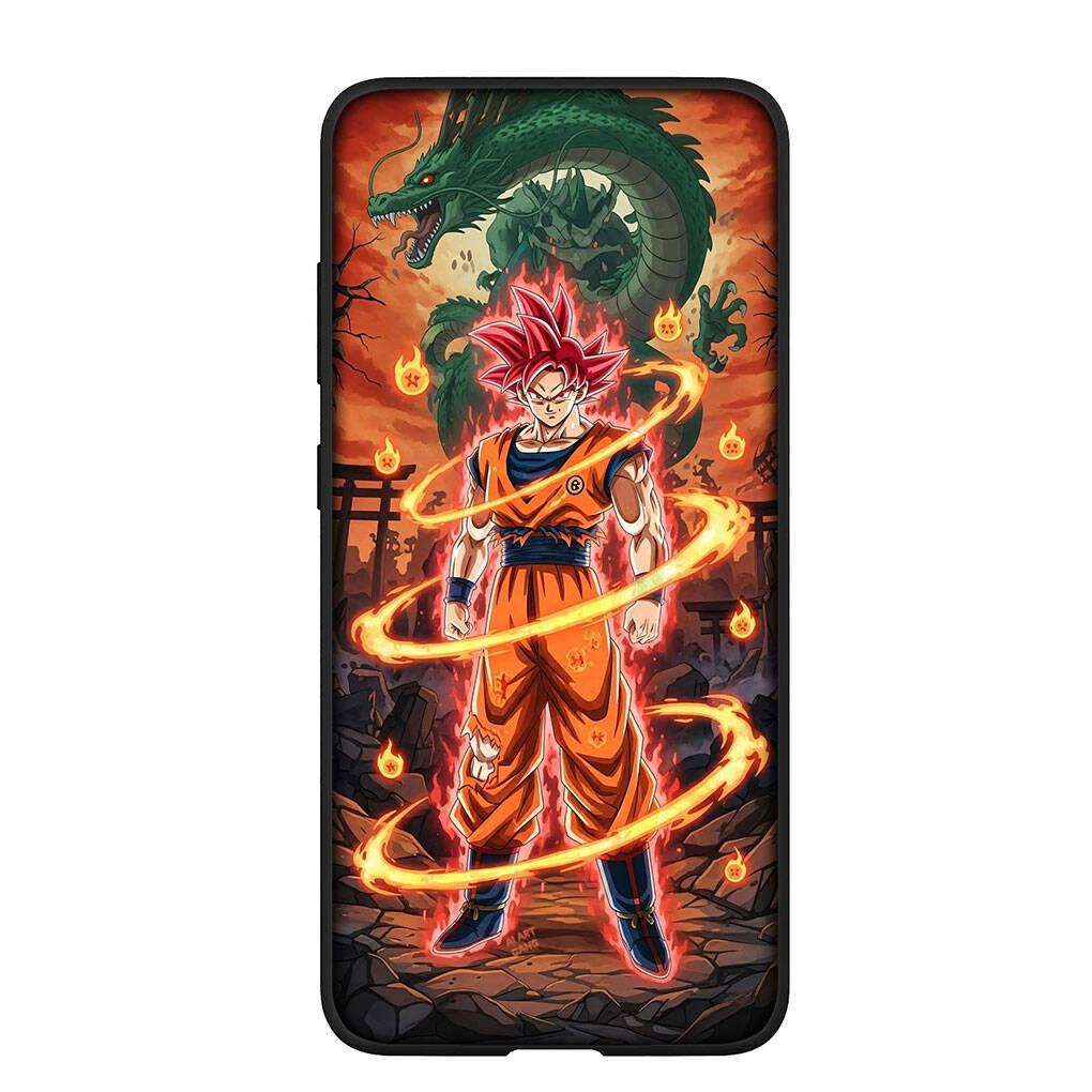 Phone Case for iPhone 17 15 16 Plus Redmi Note 14 12 11 13 Pro Max Huawei P30 P20 Lite OPPO A60 A40 A80 A54 Son Gokus Comics Dragon Vegeta Ball Cover